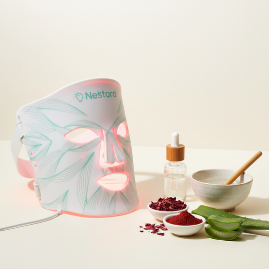 Nestora LED Face Mask – Advanced Red Light Therapy Mask for Radiant, Youthful Skin